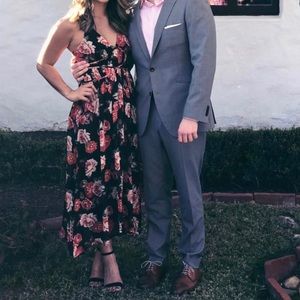 Astr The Label | Red Floral Dress | Size XS